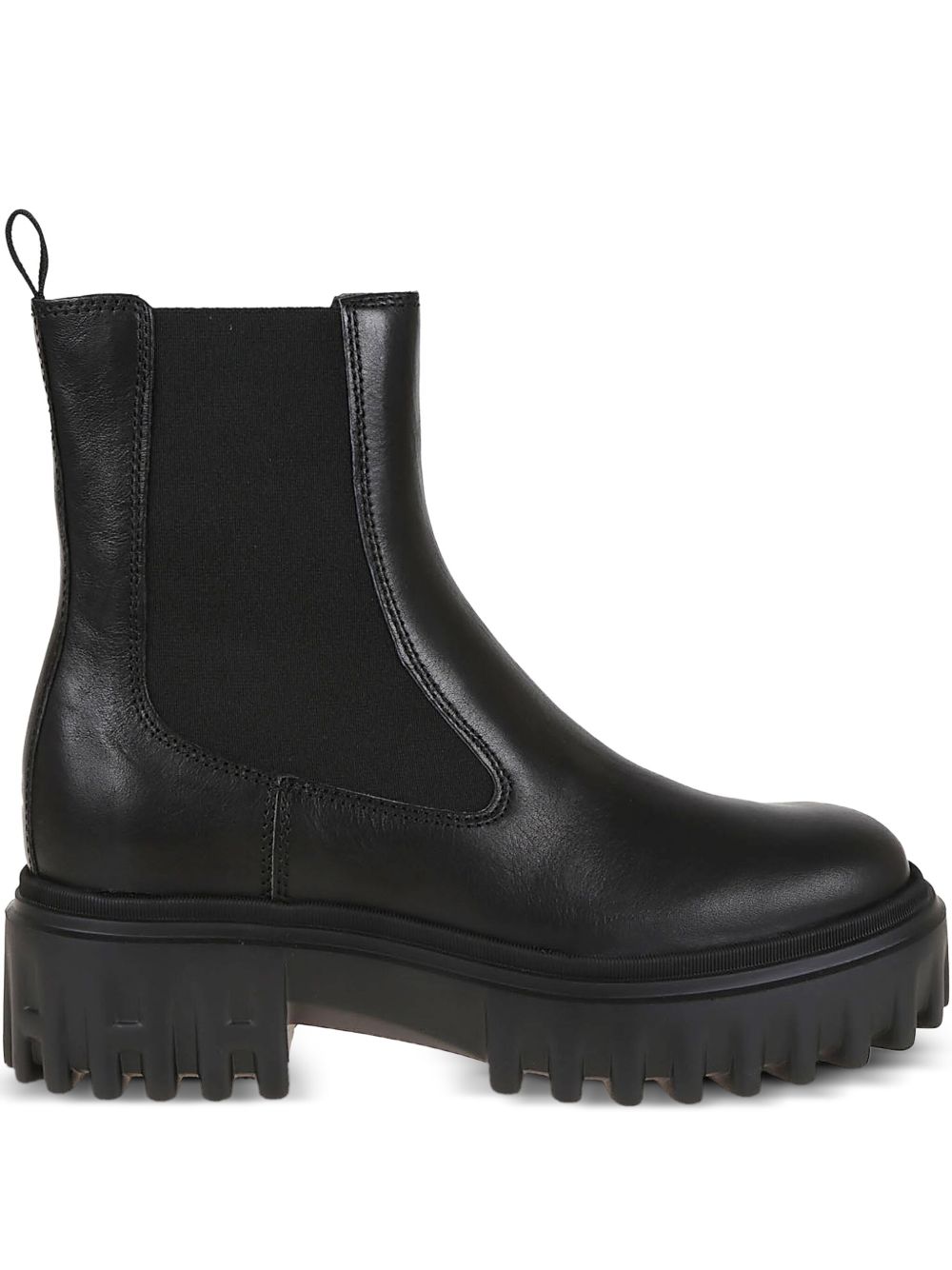 Hogan Pre Platform Leather Chelsea Boots Black