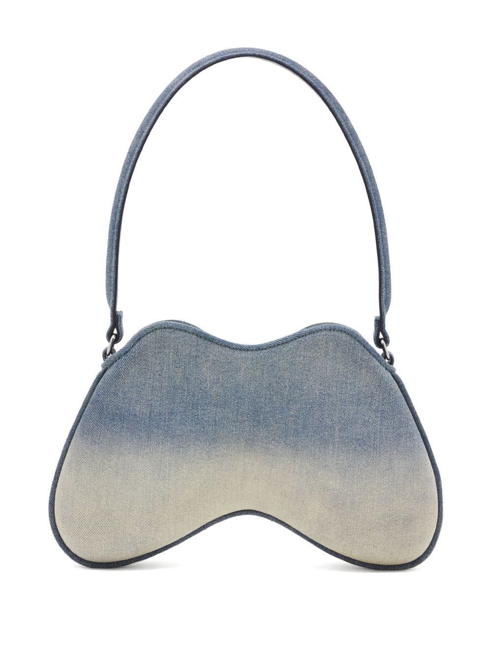 Diesel Double-D Denim Shoulder Bag Clear Blue