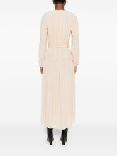 Forte Forte Crepe de Chine Tassel-Tie Long Dress Beige Beige