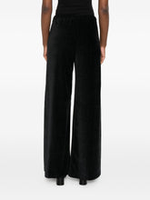 Forte Forte Velvet Wide-Leg High-Waisted Trousers Black