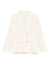 Forte Forte Double-Breasted Wool-Blend Jacket Beige Beige