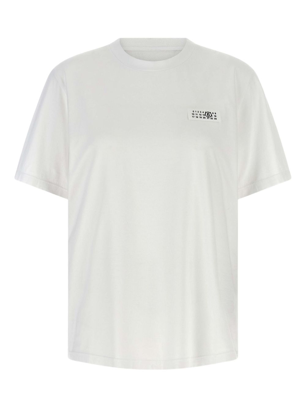 MM6 Maison Margiela Crew Neck White Cotton T-shirt White