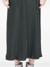 Maison Margiela Black Satin Bias-Cut Midi Skirt Black