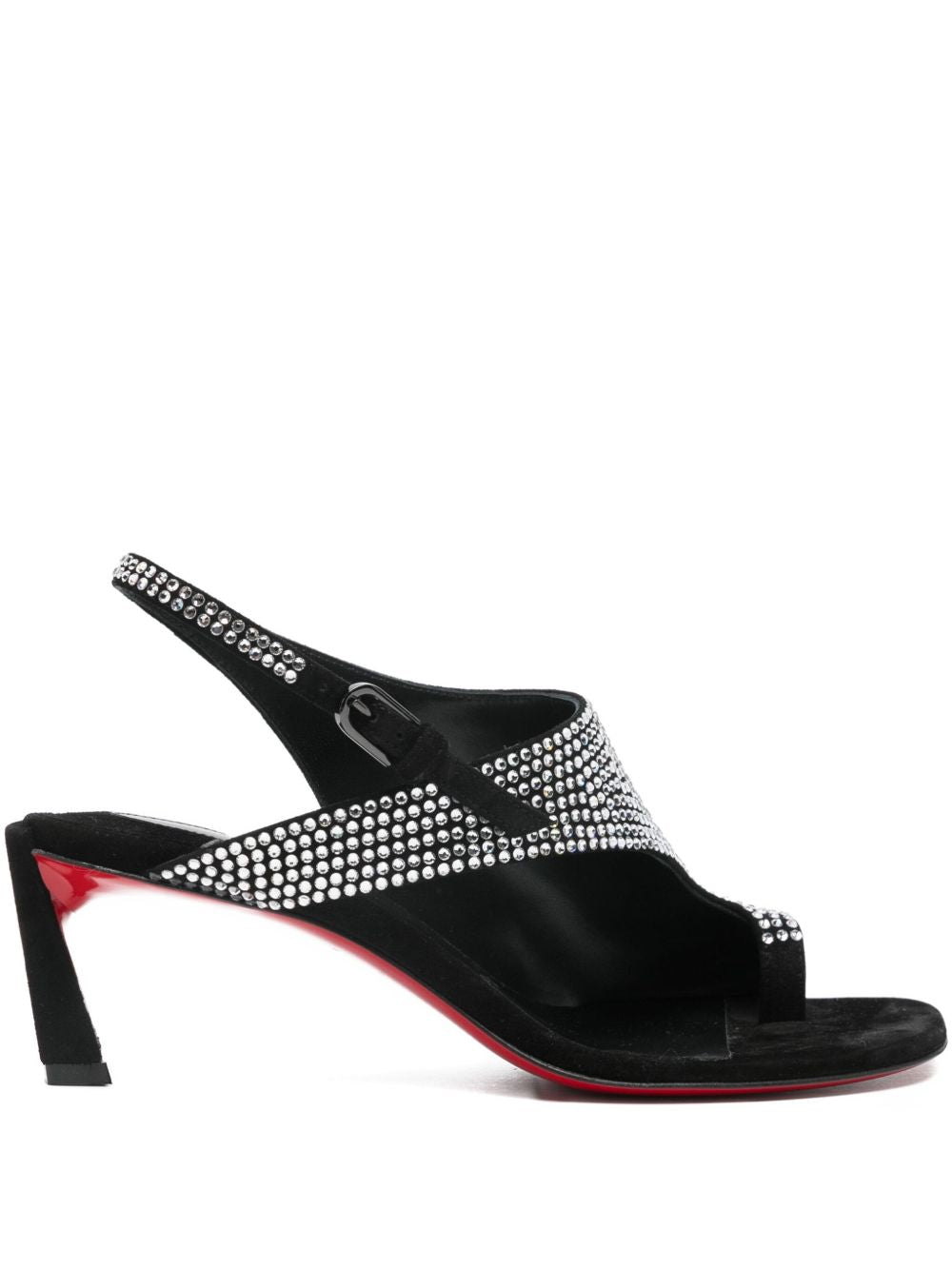 Christian Louboutin Viva Condora Strass crystal-embellished black sandals Black