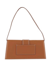 JACQUEMUS Le Bambino Long Shoulder Bag in Leather Brown
