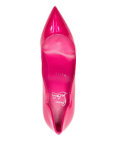 Christian Louboutin Hot Chick Fuchsia Patent Leather Pointed-Toe Stiletto Pumps Fuchsia