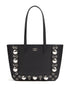 Valentino Garavani Nellcôte Mini Grainy Calfskin Shopping Bag Black