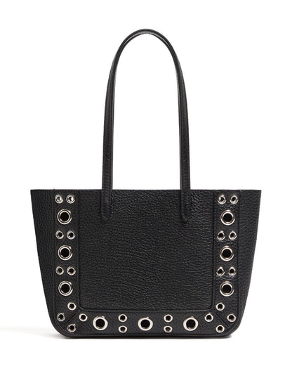 Valentino Garavani Nellcôte Mini Grainy Calfskin Shopping Bag Black