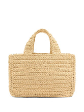 Valentino Garavani Viva Superstar Small Raffia Shopping Bag in Black