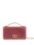 Valentino Garavani VLogo Signature Velvet Wallet on Chain Clutch Powder