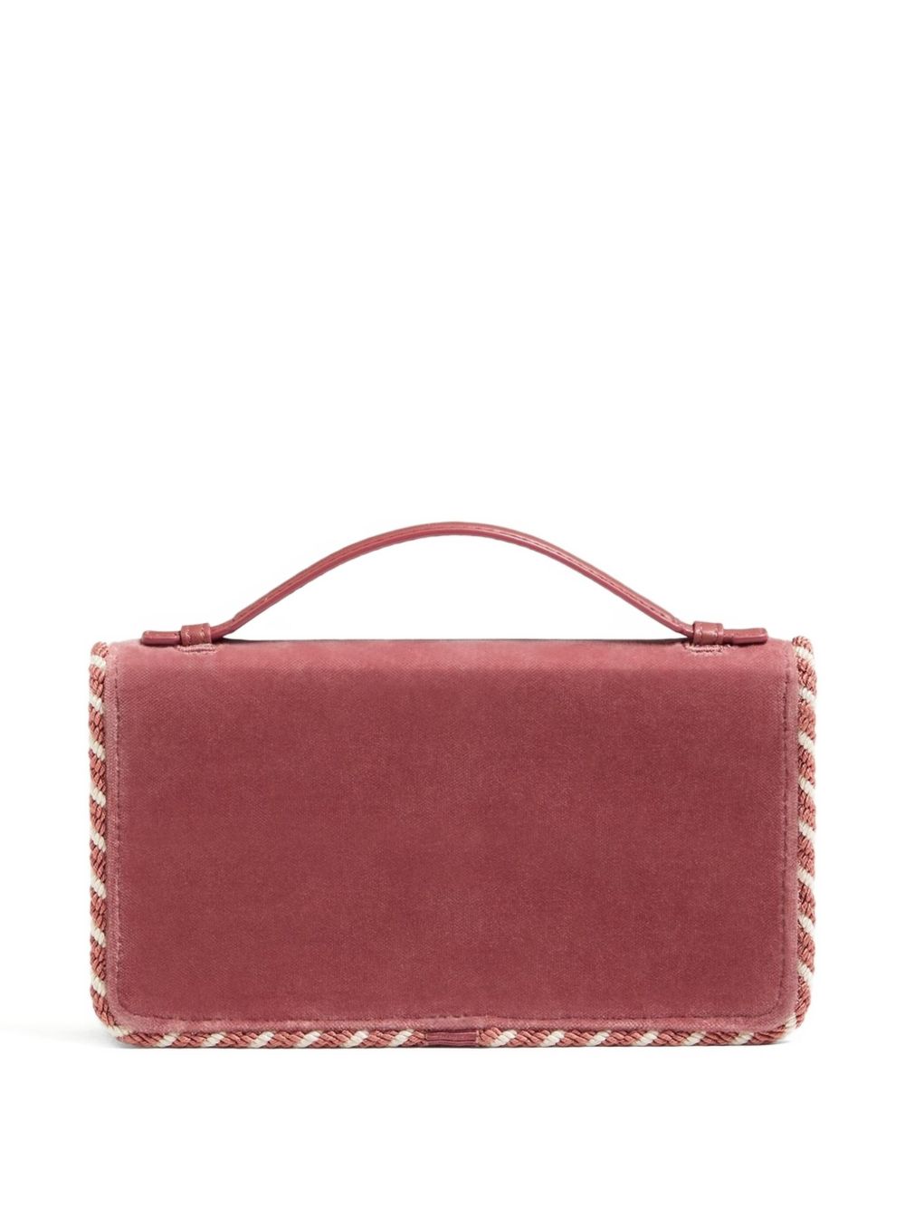 Valentino Garavani VLogo Signature Velvet Wallet on Chain Clutch Powder