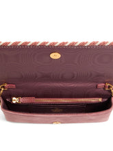 Valentino Garavani VLogo Signature Velvet Wallet on Chain Clutch Powder