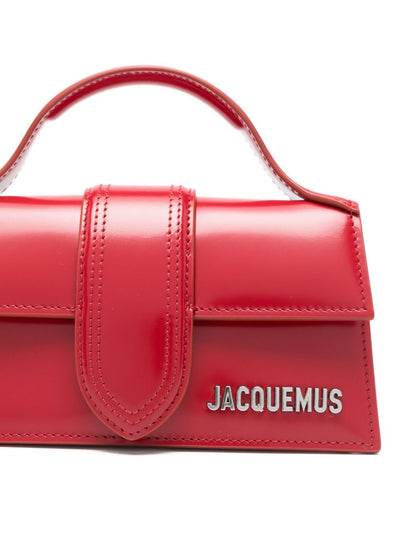 JACQUEMUS Le Bambino Top Handle Red Leather Handbag Red