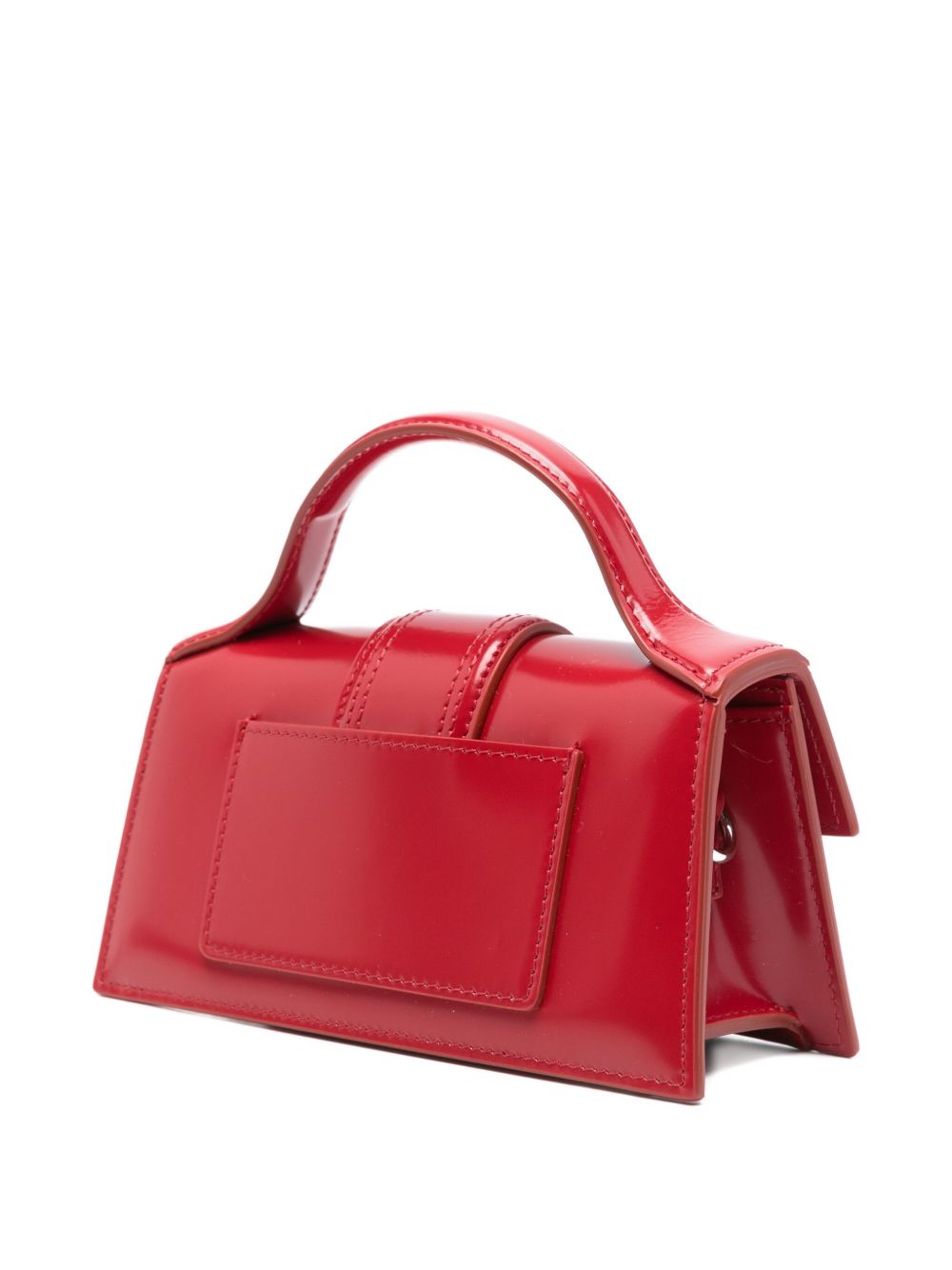 JACQUEMUS Le Bambino Top Handle Red Leather Handbag Red