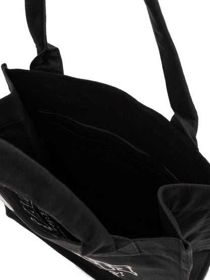 Ganni Recycled Cotton Large Tote Bag Grey