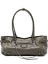 Balenciaga Le City East-West Leather Shoulder Bag Green