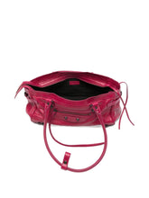 Balenciaga Le City Bag East-West in Fuchsia Leather