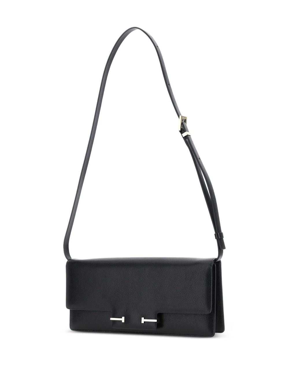 Tom Ford Leather Shoulder Bag Black
