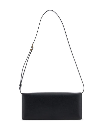 Tom Ford Leather Shoulder Bag Black