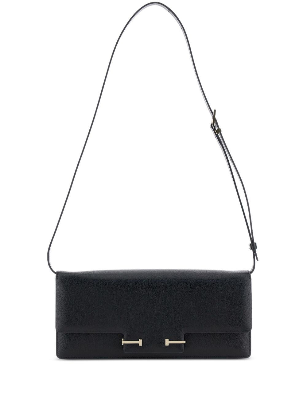 Tom Ford Leather Shoulder Bag Black