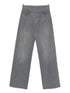 Emporio Armani Grey Medium Waist Straight-Leg Jeans Grey