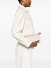 JACQUEMUS Rond Carré Canvas Clutch Bag Beige