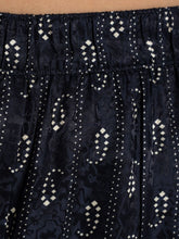 Tory Burch Paisley-Print Straight-Leg Trousers Blue