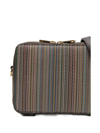 Paul Smith Multi-Stripe Shoulder Bag Brown MultiColour