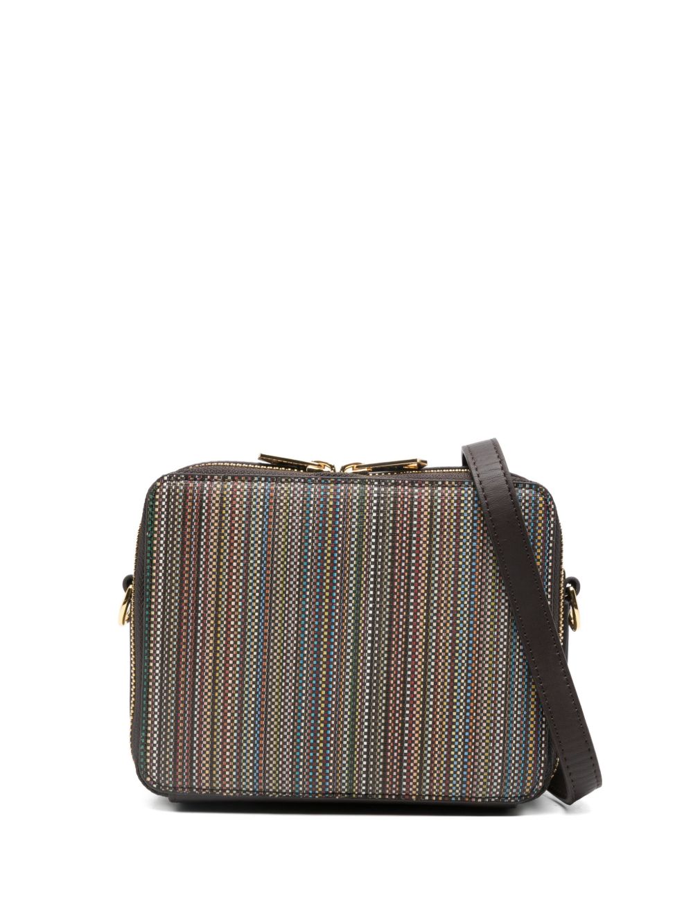 Paul Smith Multi-Stripe Shoulder Bag Brown MultiColour