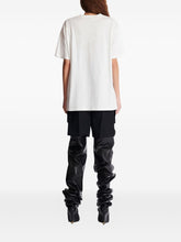 Balmain Leopard-Print Organic Cotton T-Shirt White