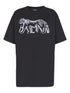 Balmain Leopard-Print Organic Cotton T-Shirt Black