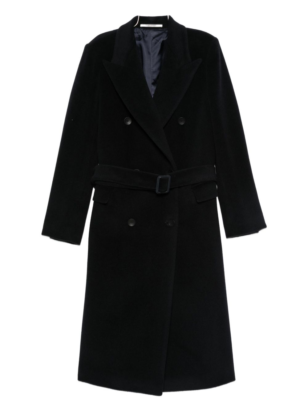 Tagliatore Double-Breasted Wool Coat Blue
