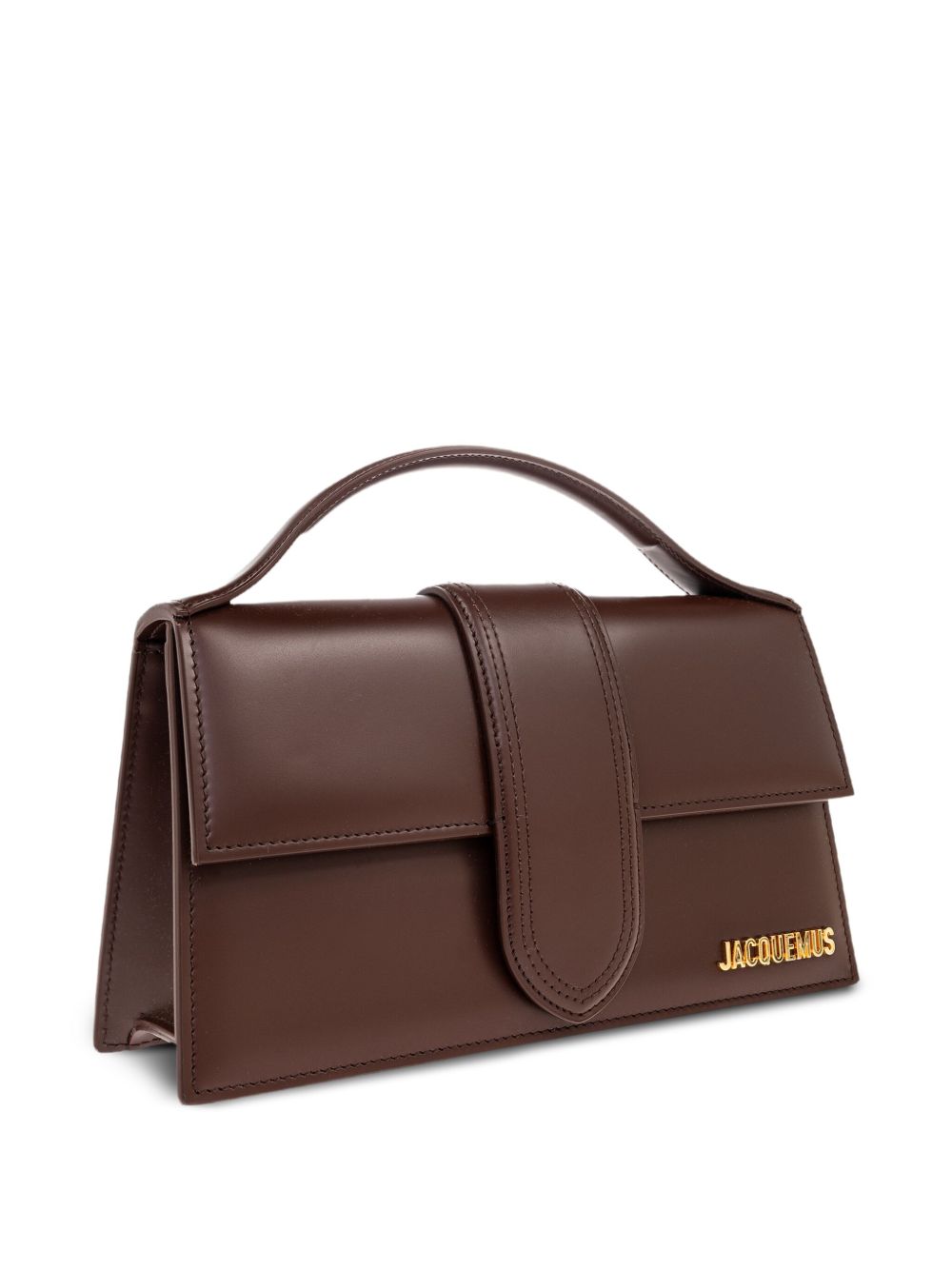 Jacquemus Le Grand Bambino Calf Leather Top Handle Bag Brown