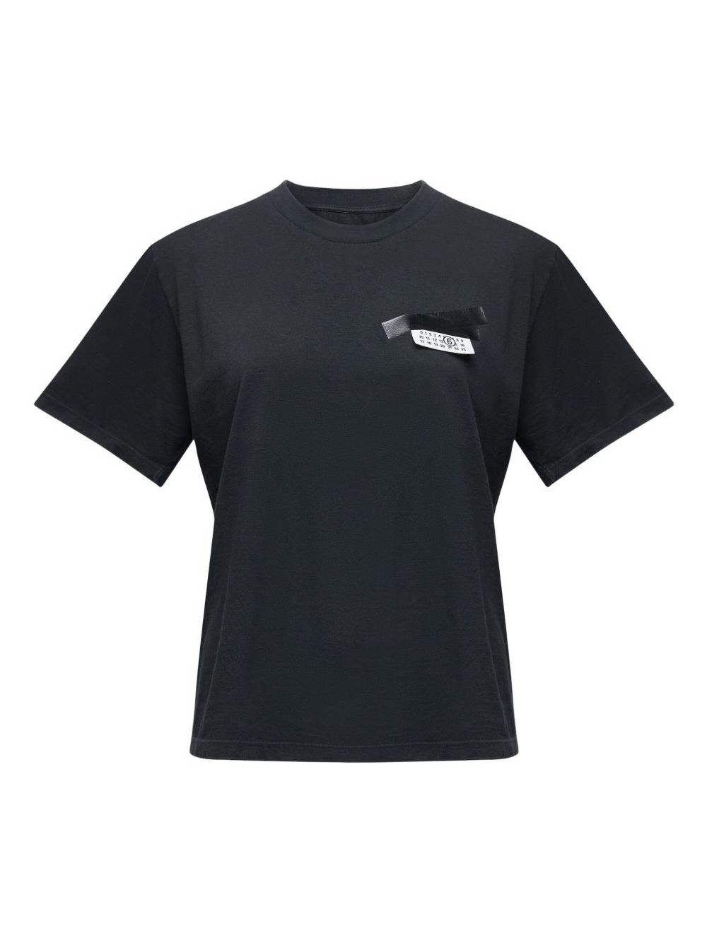 MM6 Maison Margiela Short-Sleeve Cotton Jersey T-shirt Black Black