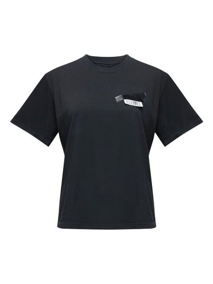 MM6 Maison Margiela Short-Sleeve Cotton Jersey T-shirt Black Black