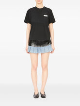 MM6 Maison Margiela Short-Sleeve Cotton Jersey T-shirt Black Black