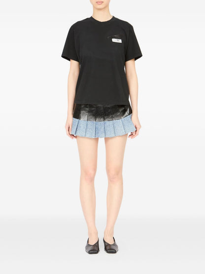 MM6 Maison Margiela Short-Sleeve Cotton Jersey T-shirt Black Black