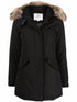 Woolrich Silk-Nylon Arctic Raccoon Parka Black black