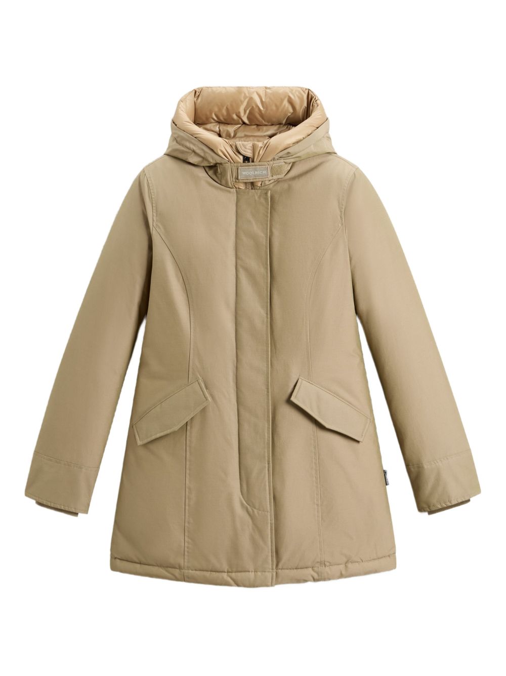 Woolrich Arctic Parka Hooded Coat Beige