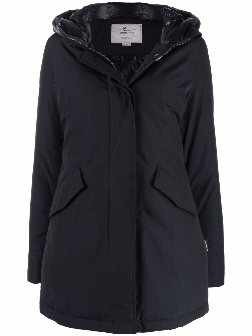 Woolrich Arctic Parka in Blue Cotton-Blend Blue