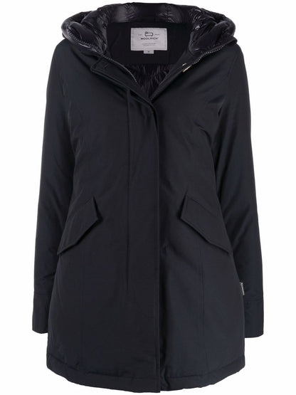 Woolrich Arctic Parka in Blue Cotton-Blend Blue