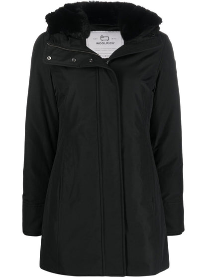Woolrich Boulder Faux Fur-Trimmed Parka Black