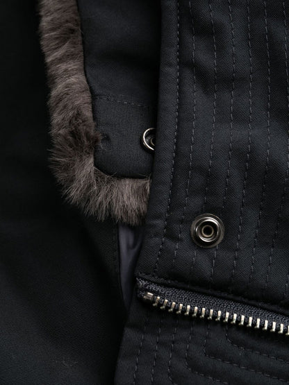 Woolrich Boulder Faux Fur-Trimmed Parka Blue