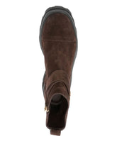 Jimmy Choo Meena Suede Pearl-Embellished Brown Boots brown