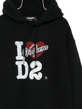 Dsquared2 Logo Cotton Hoodie Black