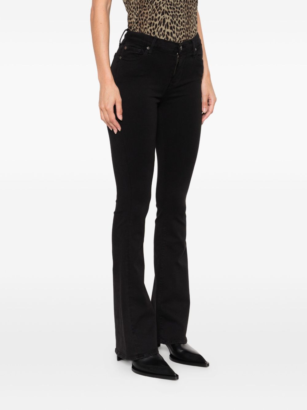 Seven Ali High-Waist Flared Jeans Black Black