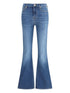 Seven High-Waisted Flared Denim Jeans Blue Blue