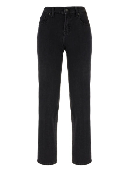 Seven Calie Straight-Leg Denim Jeans Blue
