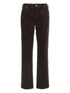 Seven Calie Brown Corduroy Straight-Leg Jeans Brown
