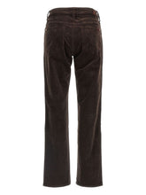 Seven Calie Brown Corduroy Straight-Leg Jeans Brown